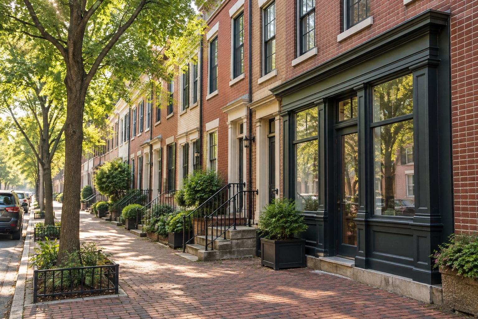A Washington, DC mixed-use street, illustrative