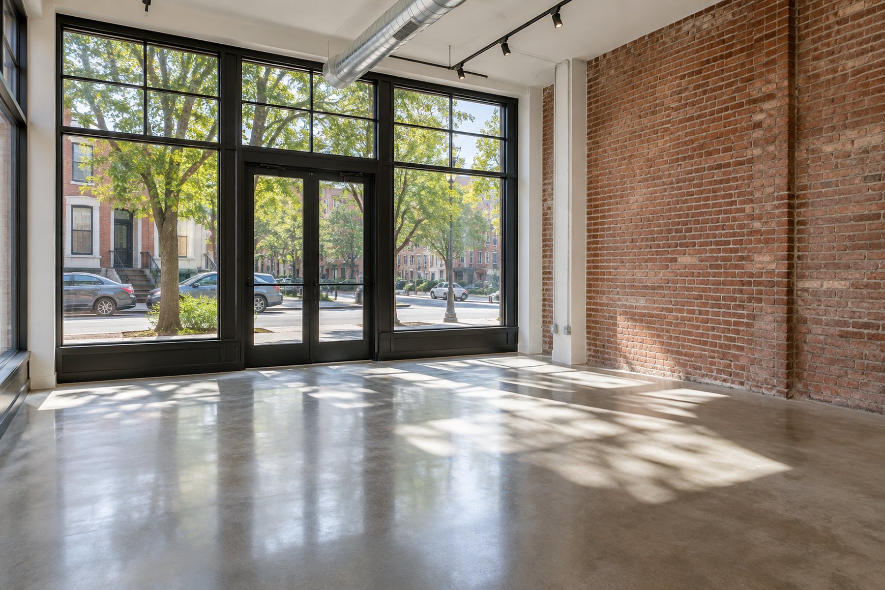 A bright retail space for lease in Washington, DC, illustrative